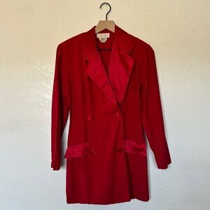 CACHÉ Vintage Blazer Romper Size 4